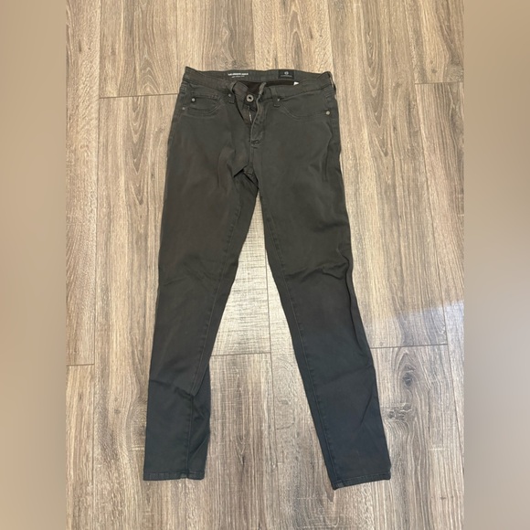 AG Adriano Goldschmied Women's 27 The Legging Super Skinny Jeans Dark Green - Picture 1 of 6